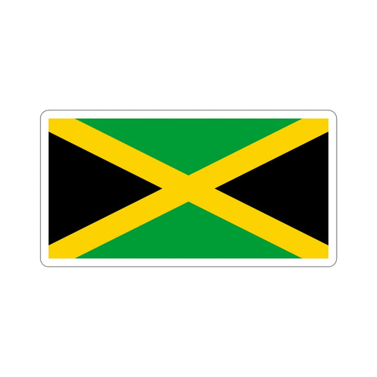 Flag of Jamaica STICKER Vinyl Die-Cut Decal-6 Inch-The Sticker Space