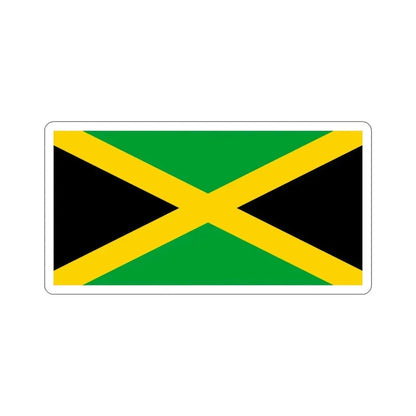 Flag of Jamaica STICKER Vinyl Die-Cut Decal 6 Inch - The Sticker Space