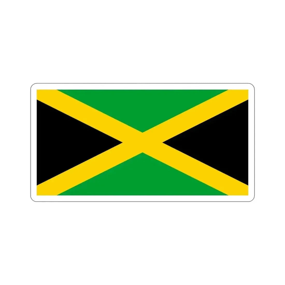 Flag of Jamaica STICKER Vinyl Die-Cut Decal - The Sticker Space