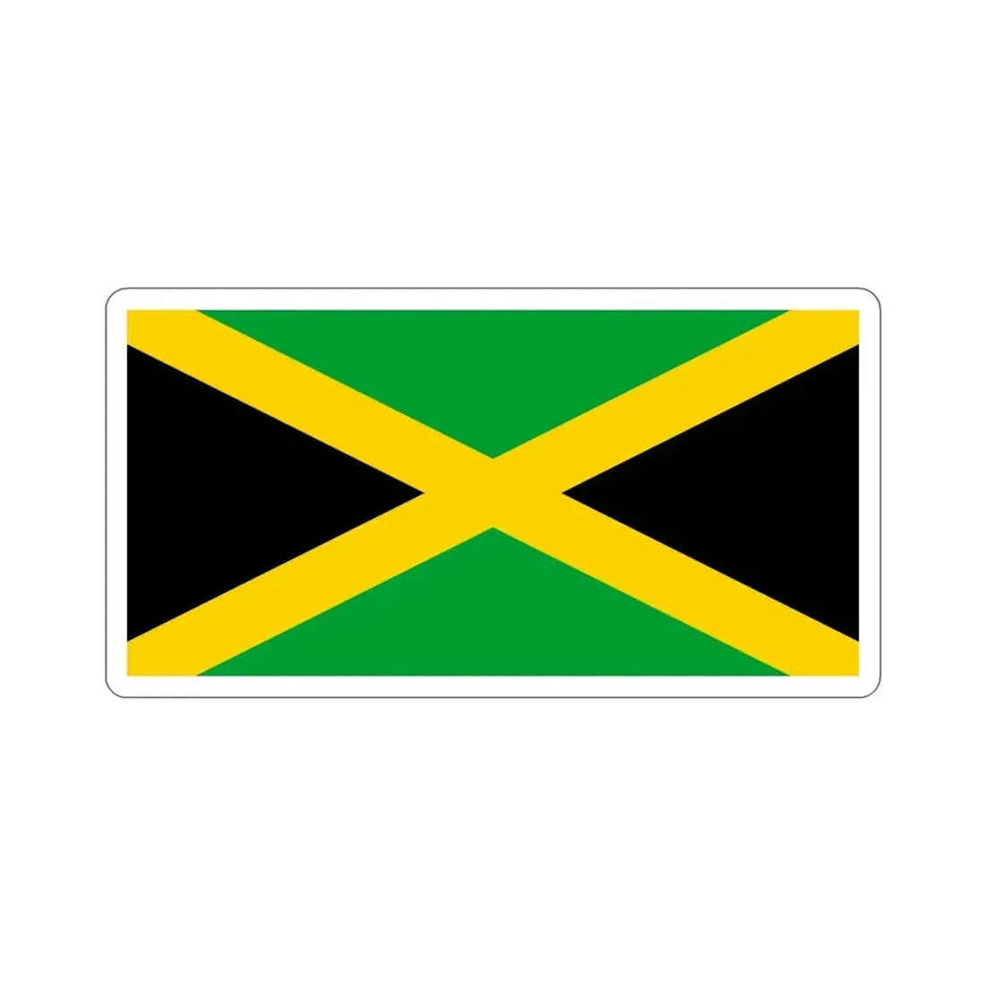 Flag of Jamaica STICKER Vinyl Die-Cut Decal - The Sticker Space