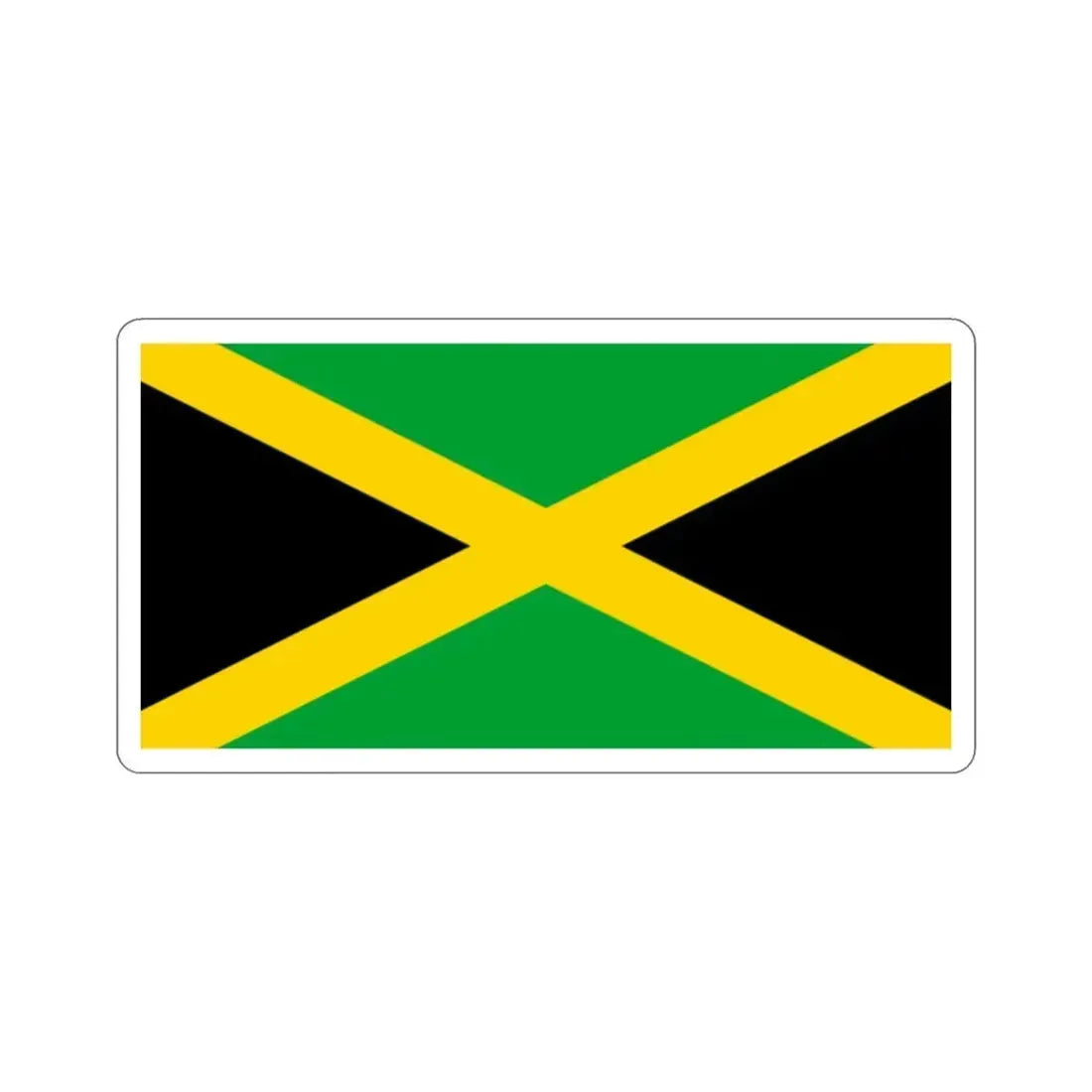 Flag of Jamaica STICKER Vinyl Die-Cut Decal - The Sticker Space