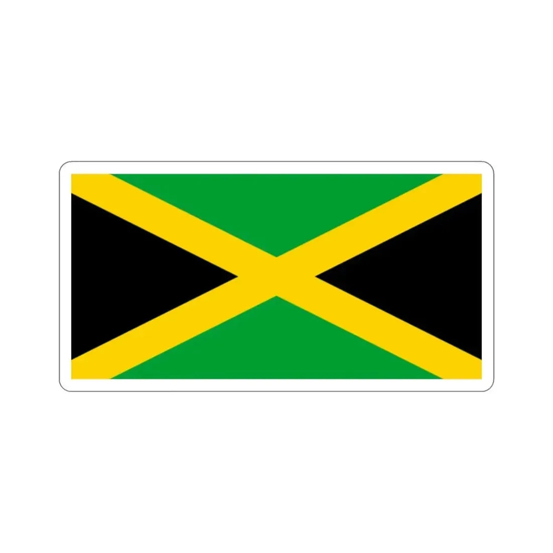 Flag of Jamaica STICKER Vinyl Die-Cut Decal - The Sticker Space