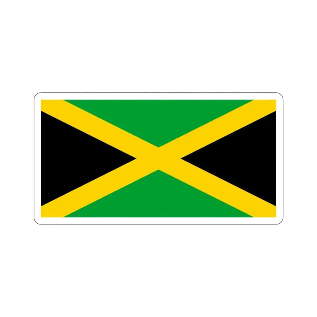 Flag of Jamaica STICKER Vinyl Die-Cut Decal - The Sticker Space