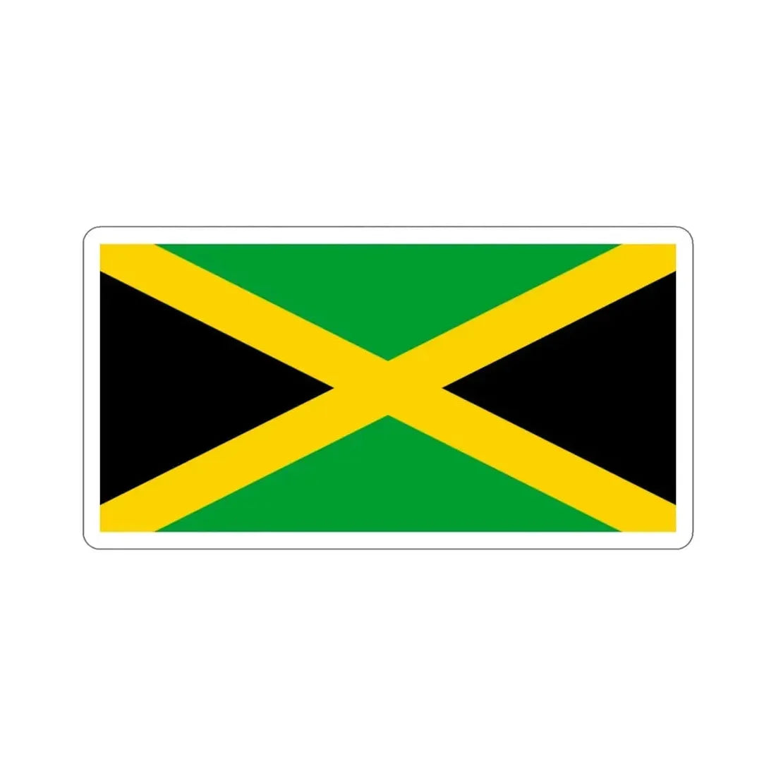 Flag of Jamaica STICKER Vinyl Die-Cut Decal - The Sticker Space