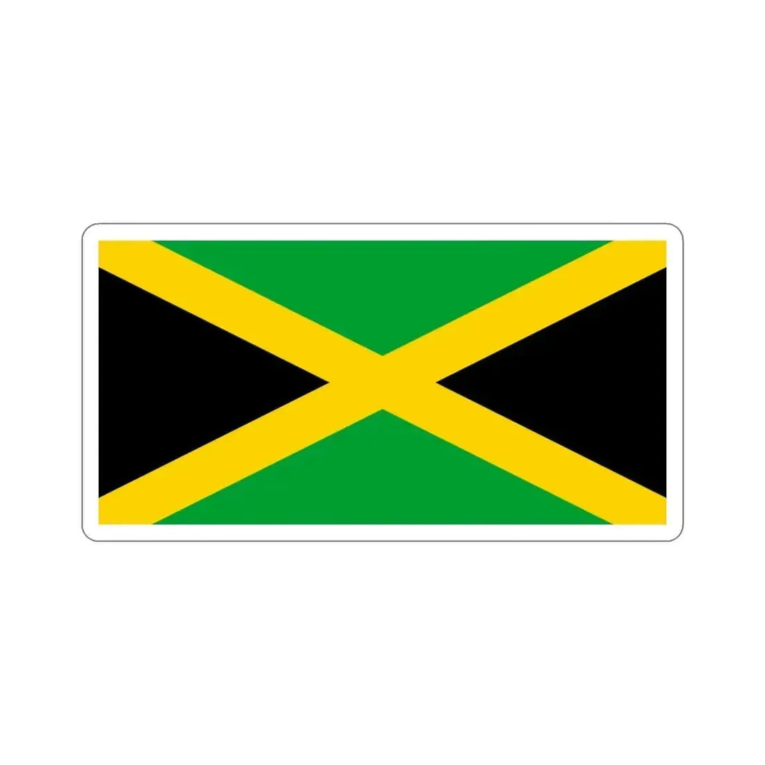 Flag of Jamaica STICKER Vinyl Die-Cut Decal - The Sticker Space