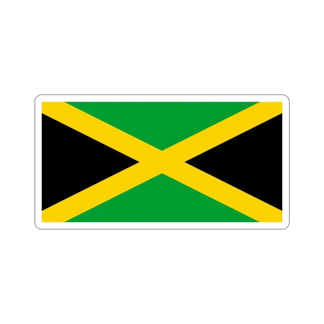 Flag of Jamaica STICKER Vinyl Die-Cut Decal - The Sticker Space
