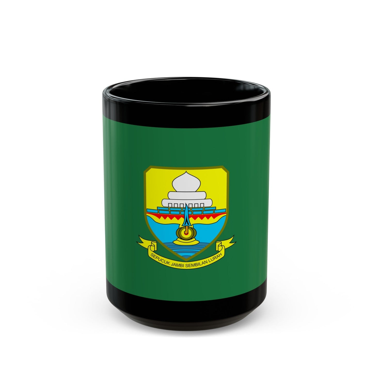 Flag of Jambi Indonesia - Black Coffee Mug-15oz-The Sticker Space