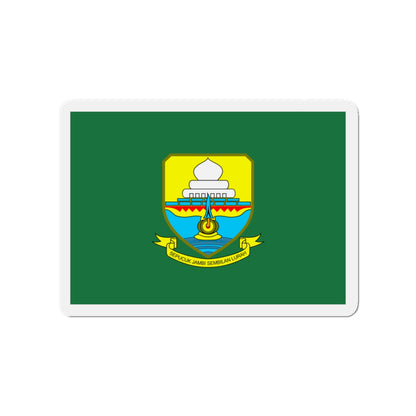 Flag of Jambi Indonesia - Die-Cut Magnet-3" x 3"-The Sticker Space