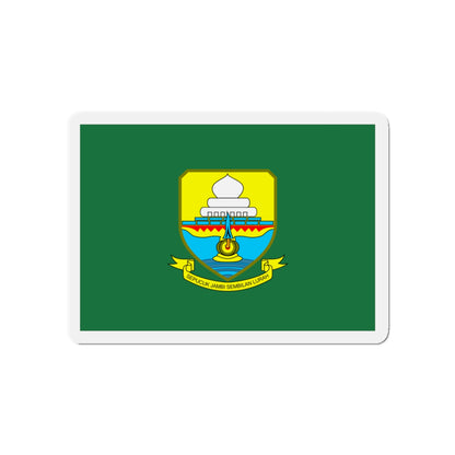 Flag of Jambi Indonesia - Die-Cut Magnet-4" x 4"-The Sticker Space