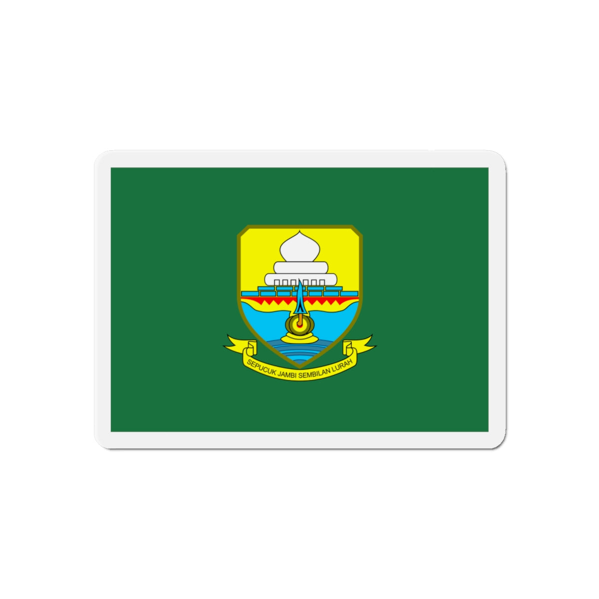 Flag of Jambi Indonesia - Die-Cut Magnet-6 × 6"-The Sticker Space