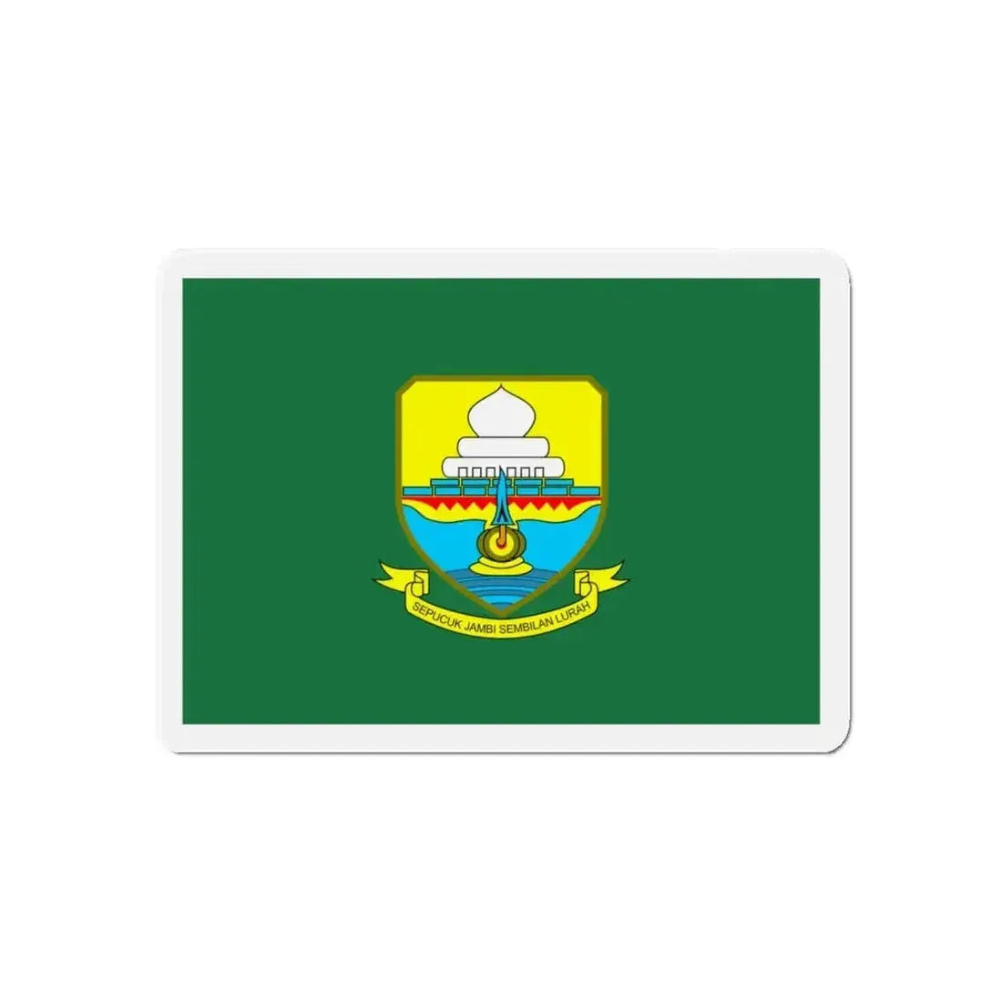 Flag of Jambi Indonesia - Refrigerator Magnet - The Sticker Space
