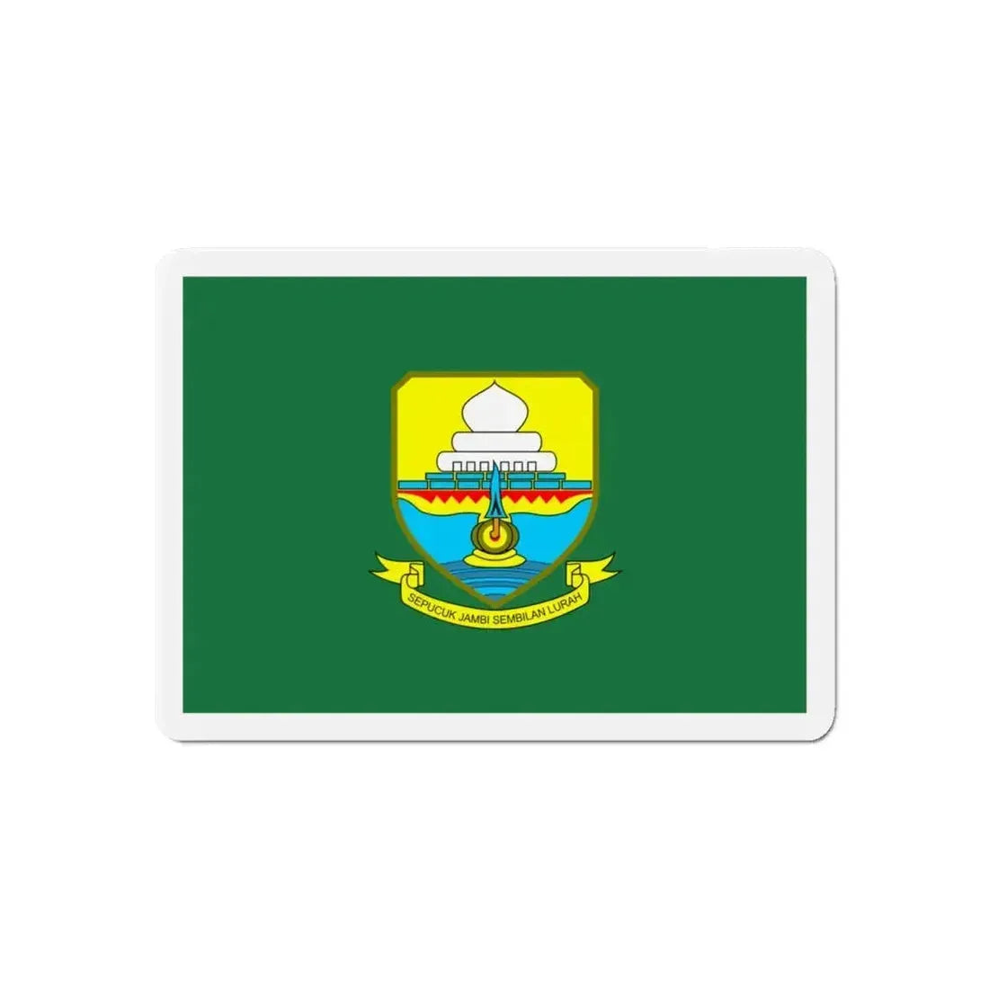 Flag of Jambi Indonesia - Refrigerator Magnet - The Sticker Space