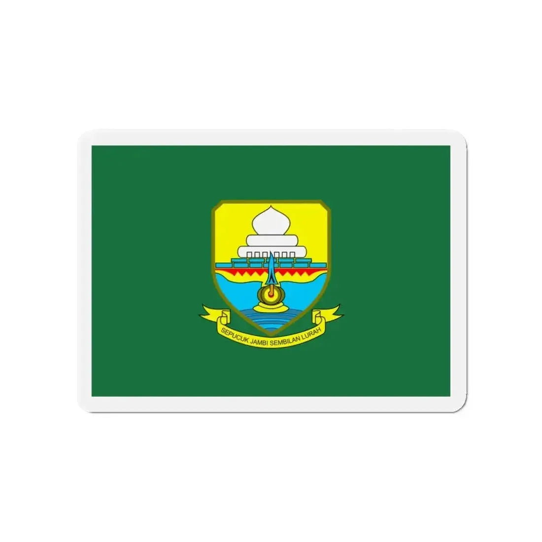 Flag of Jambi Indonesia - Refrigerator Magnet - The Sticker Space