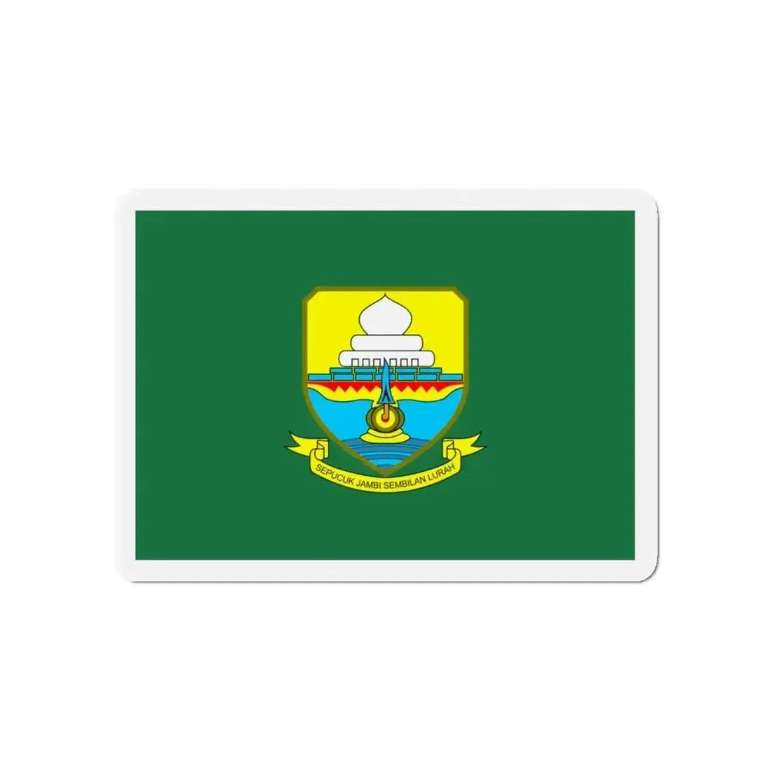 Flag of Jambi Indonesia - Refrigerator Magnet - The Sticker Space
