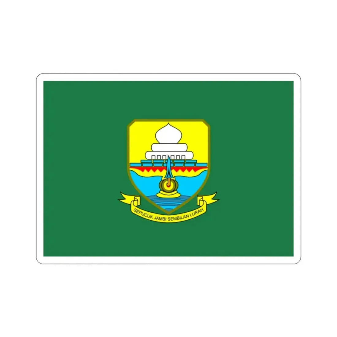 Flag of Jambi Indonesia STICKER Vinyl Die-Cut Decal 2 Inch - The Sticker Space