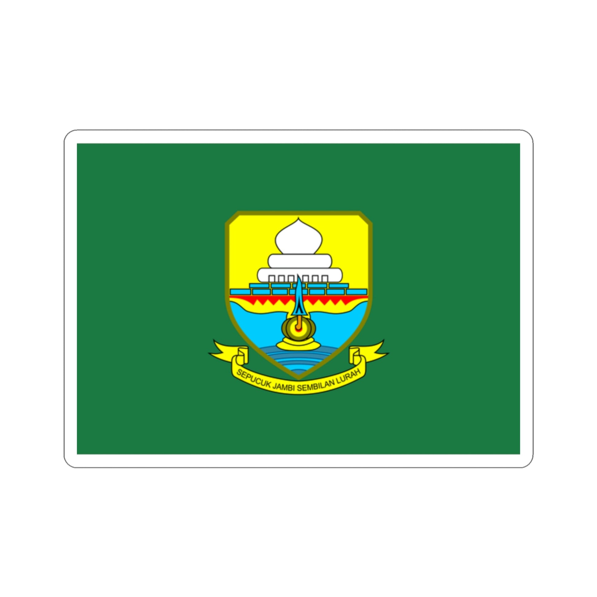 Flag of Jambi Indonesia STICKER Vinyl Die-Cut Decal-2 Inch-The Sticker Space