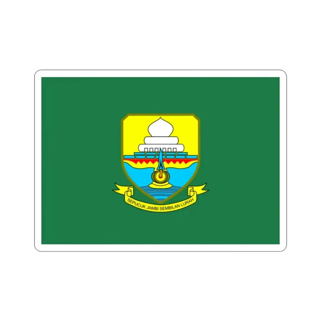 Flag of Jambi Indonesia STICKER Vinyl Die-Cut Decal - The Sticker Space