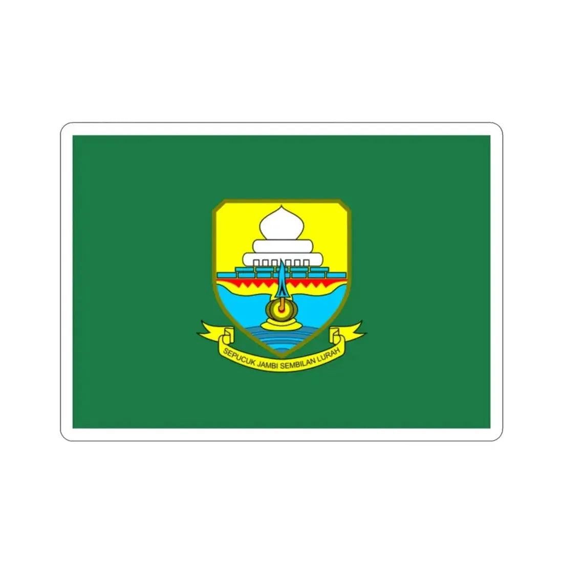 Flag of Jambi Indonesia STICKER Vinyl Die-Cut Decal - The Sticker Space