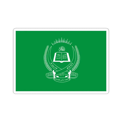 Flag of Jamiat-e Islami (Afghanistan) STICKER Vinyl Kiss-Cut Decal 4 Inch White - The Sticker Space