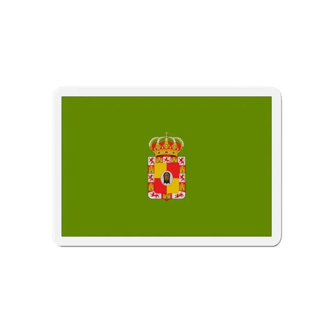 Flag of Jaén Spain - Refrigerator Magnet 6 Inch - The Sticker Space