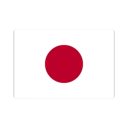 Flag of Japan (Japan) STICKER Vinyl Kiss-Cut Decal 3 Inch White - The Sticker Space