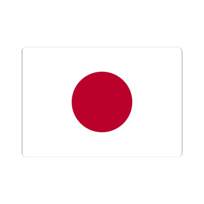 Flag of Japan (Japan) STICKER Vinyl Kiss-Cut Decal 4 Inch White - The Sticker Space