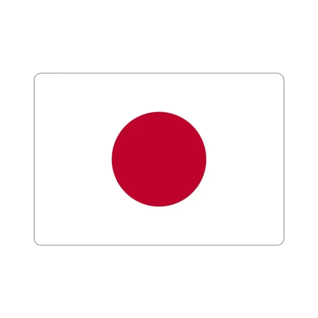 Flag of Japan STICKER Vinyl Die-Cut Decal 2 Inch - The Sticker Space