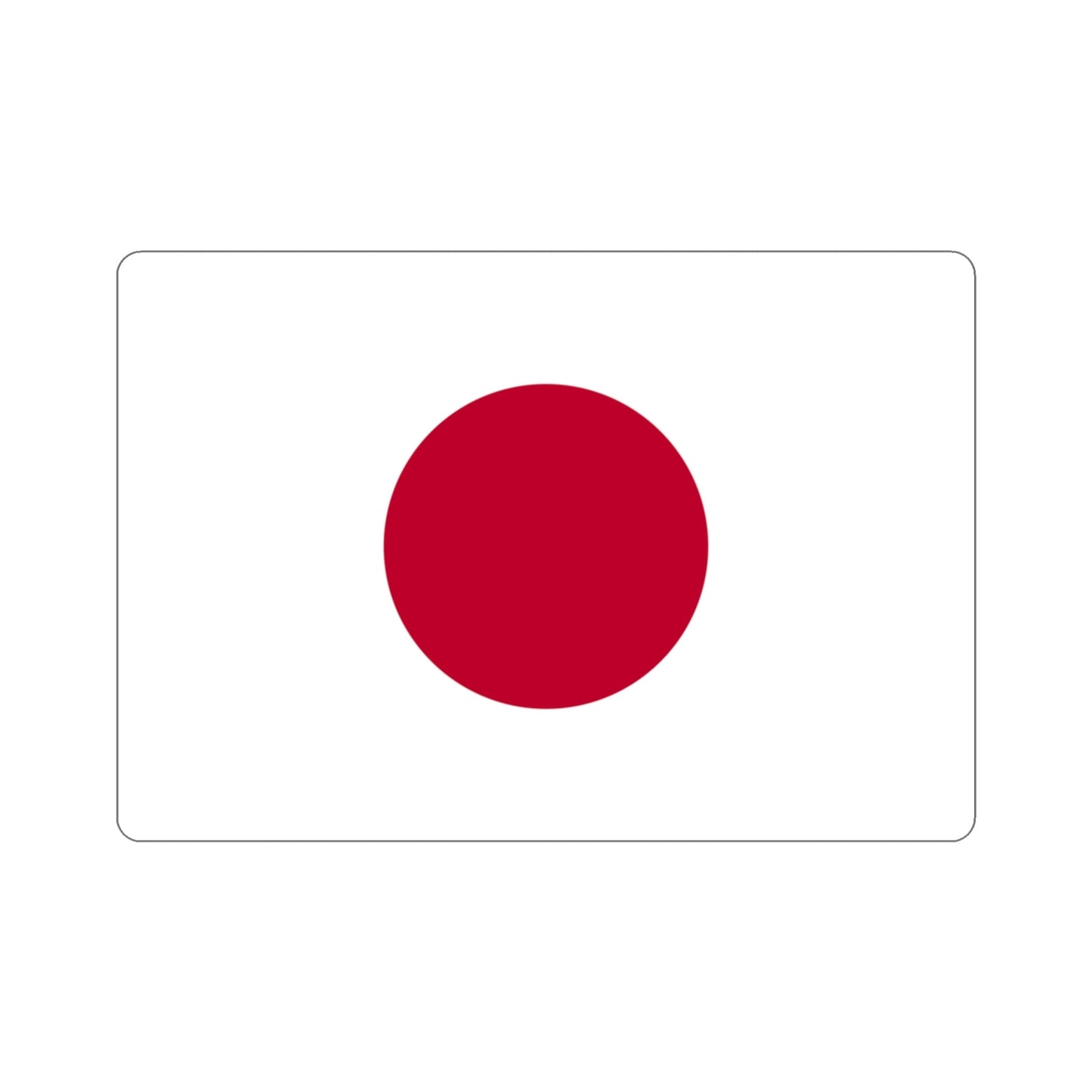 Flag of Japan STICKER Vinyl Die-Cut Decal-3 Inch-The Sticker Space