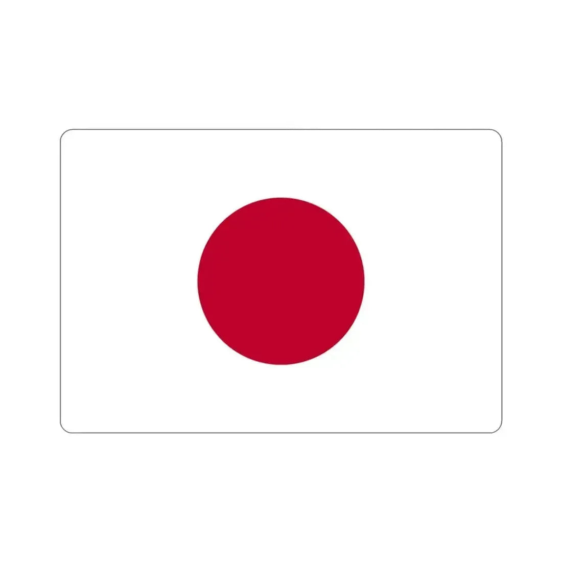 Flag of Japan STICKER Vinyl Die-Cut Decal 3 Inch - The Sticker Space