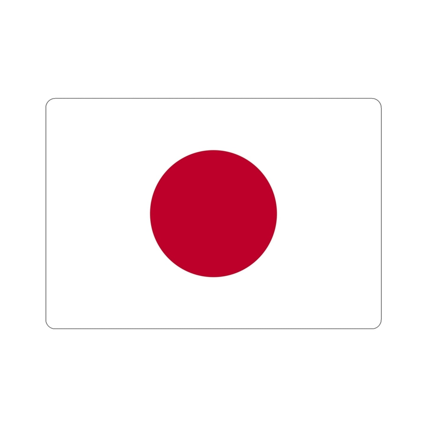 Flag of Japan STICKER Vinyl Die-Cut Decal-4 Inch-The Sticker Space