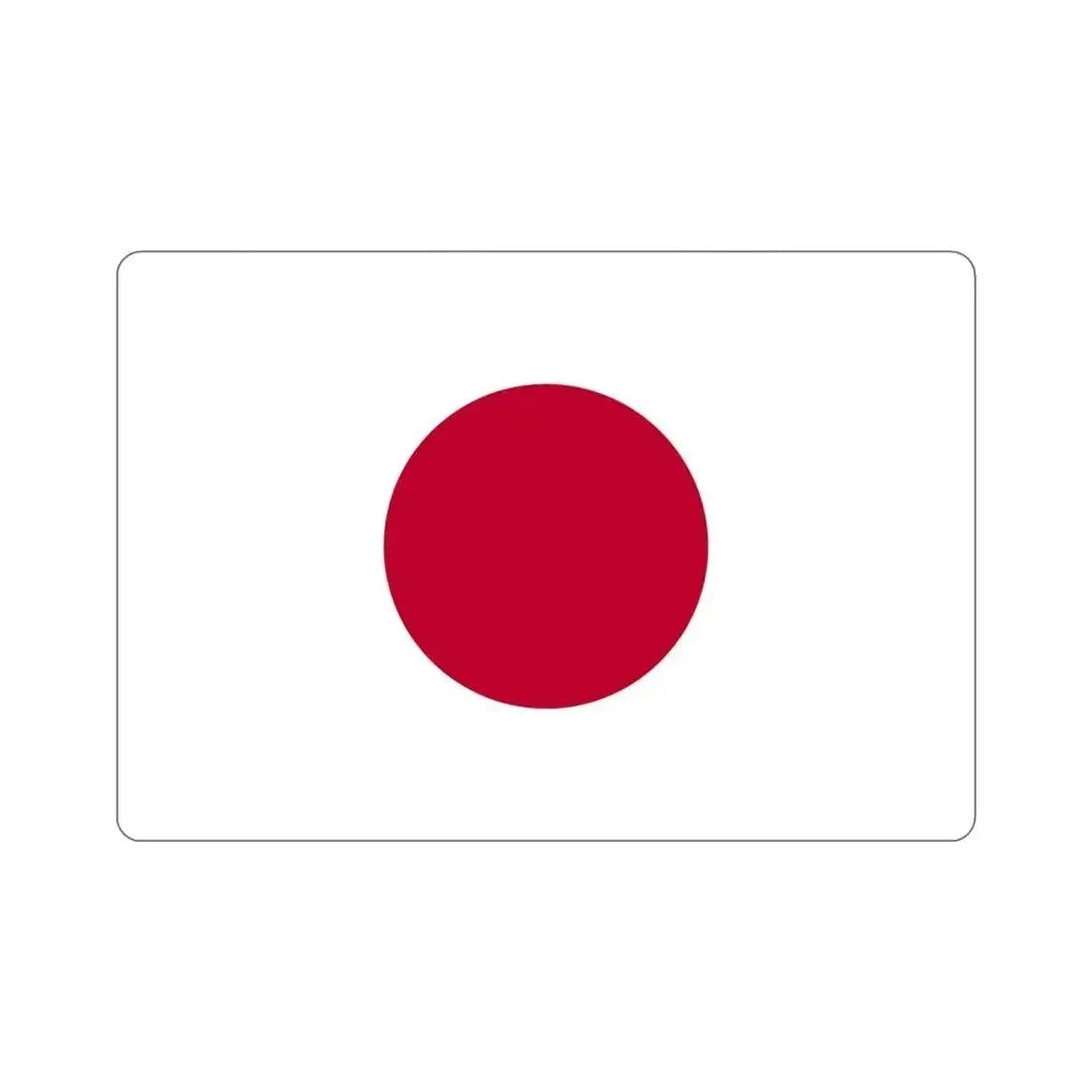 Flag of Japan STICKER Vinyl Die-Cut Decal 4 Inch - The Sticker Space