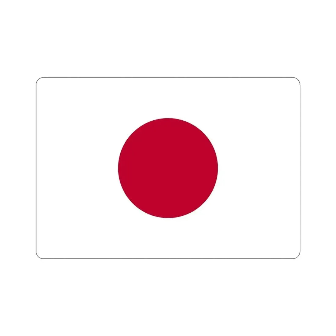 Flag of Japan STICKER Vinyl Die-Cut Decal 5 Inch - The Sticker Space
