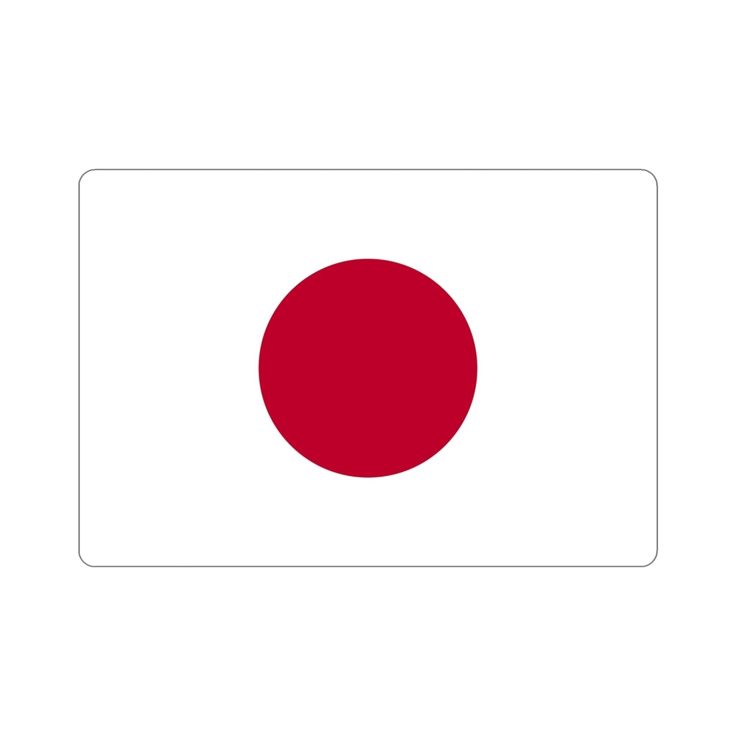 Flag of Japan STICKER Vinyl Die-Cut Decal-6 Inch-The Sticker Space