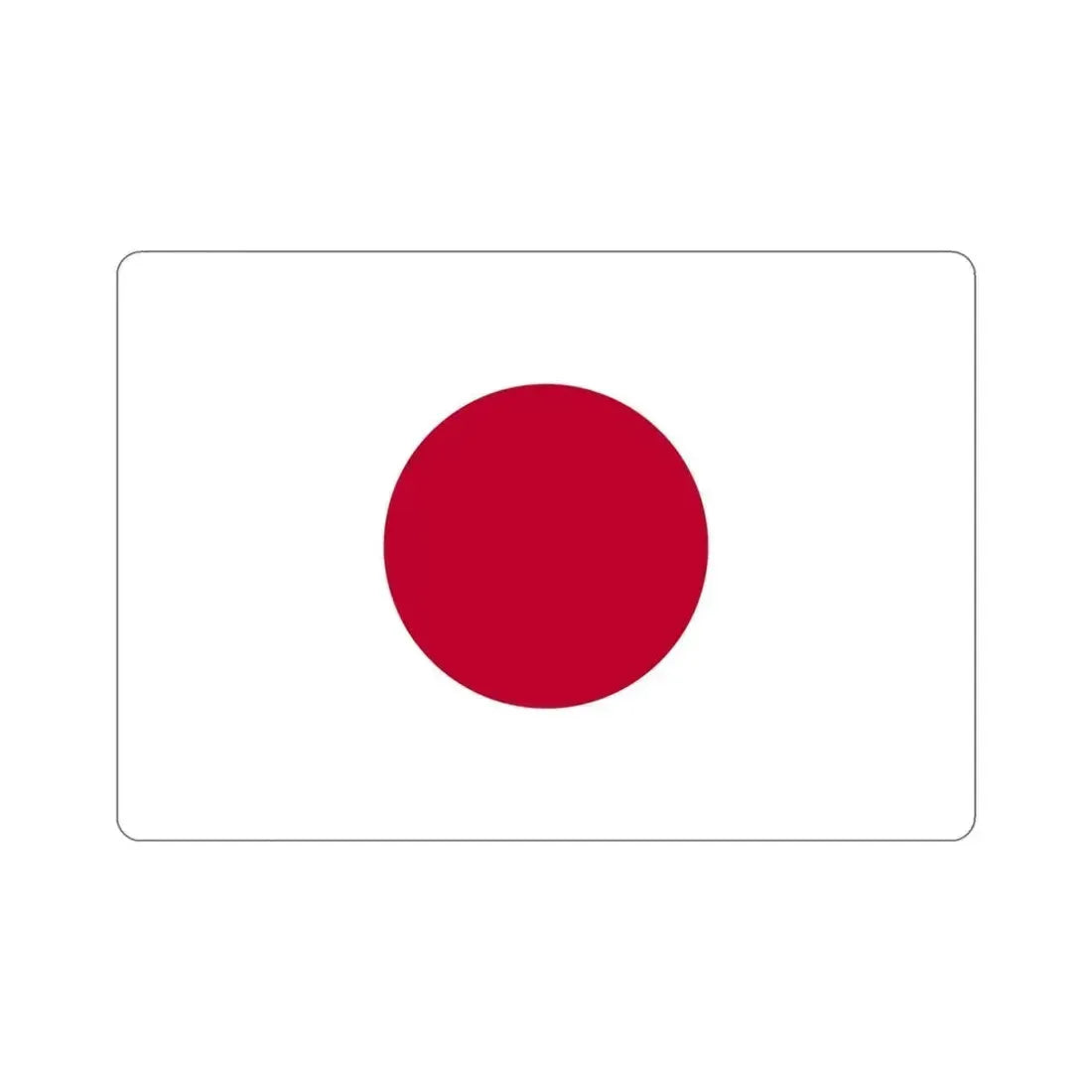 Flag of Japan STICKER Vinyl Die-Cut Decal 6 Inch - The Sticker Space