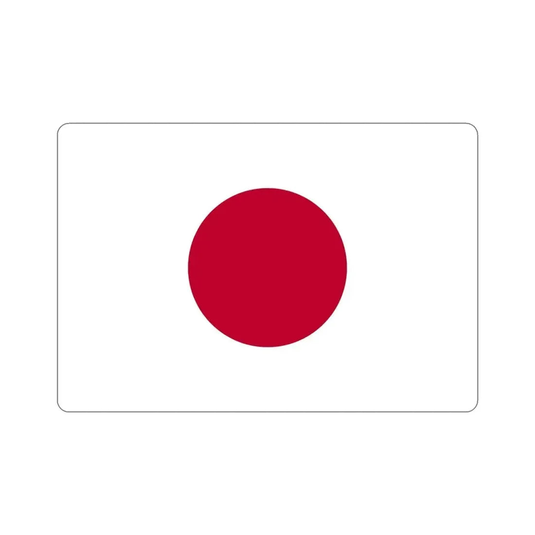 Flag of Japan STICKER Vinyl Die-Cut Decal - The Sticker Space