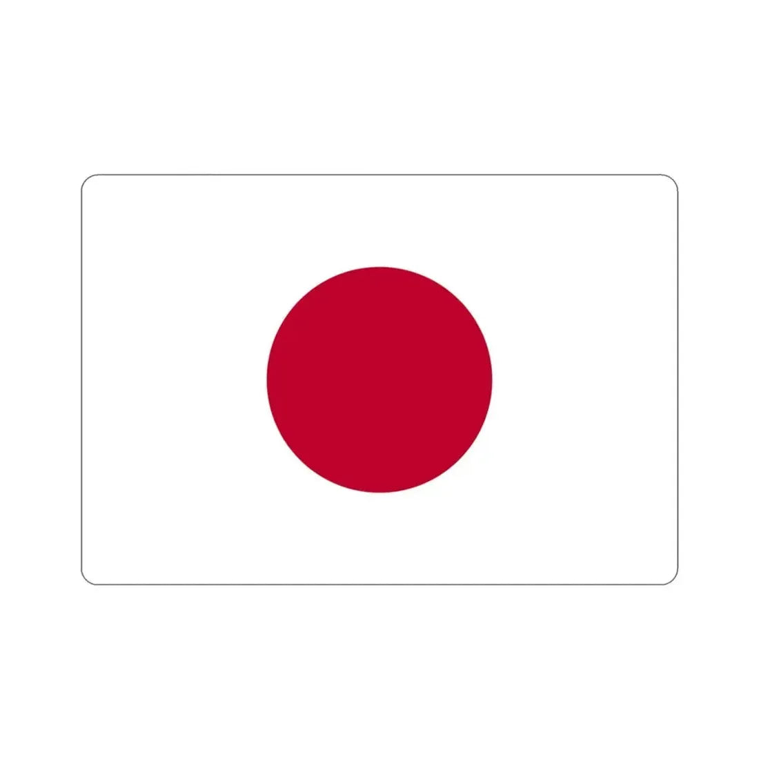 Flag of Japan STICKER Vinyl Die-Cut Decal - The Sticker Space