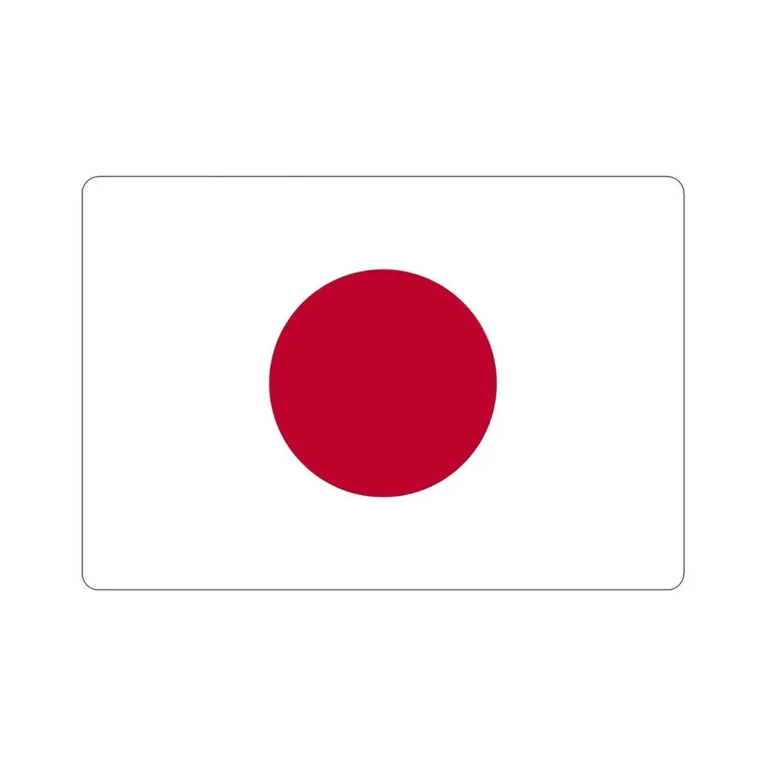 Flag of Japan STICKER Vinyl Die-Cut Decal - The Sticker Space
