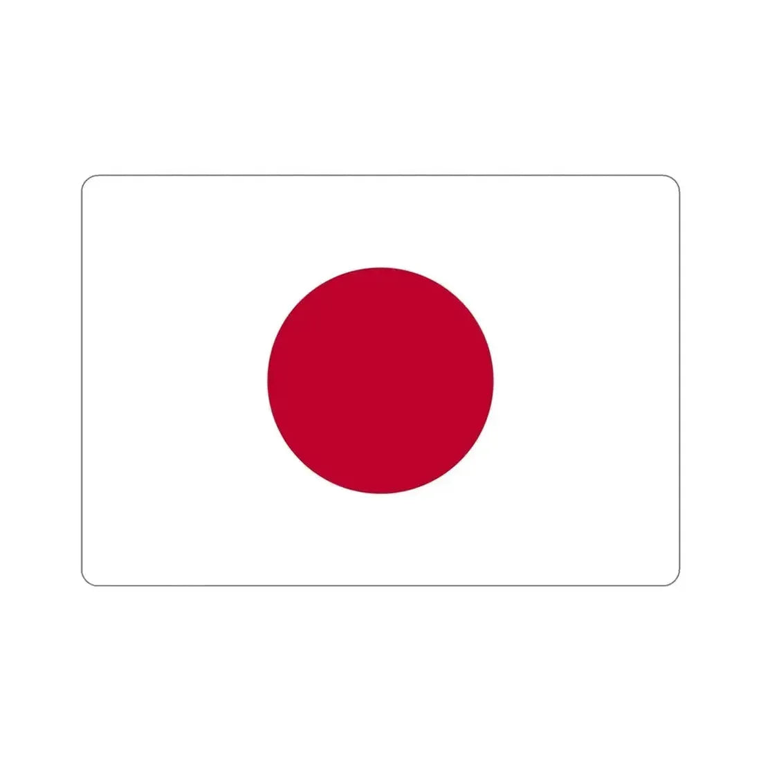 Flag of Japan STICKER Vinyl Die-Cut Decal - The Sticker Space