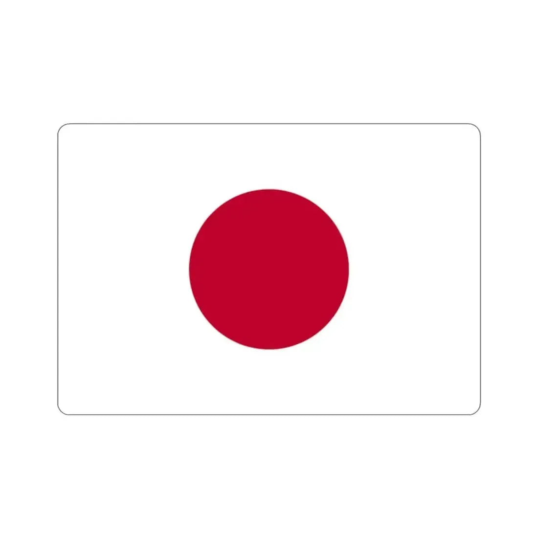 Flag of Japan STICKER Vinyl Die-Cut Decal - The Sticker Space
