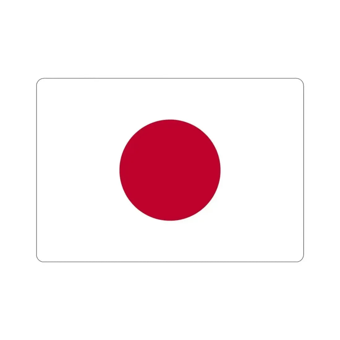 Flag of Japan STICKER Vinyl Die-Cut Decal - The Sticker Space