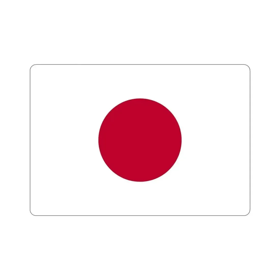 Flag of Japan STICKER Vinyl Die-Cut Decal - The Sticker Space