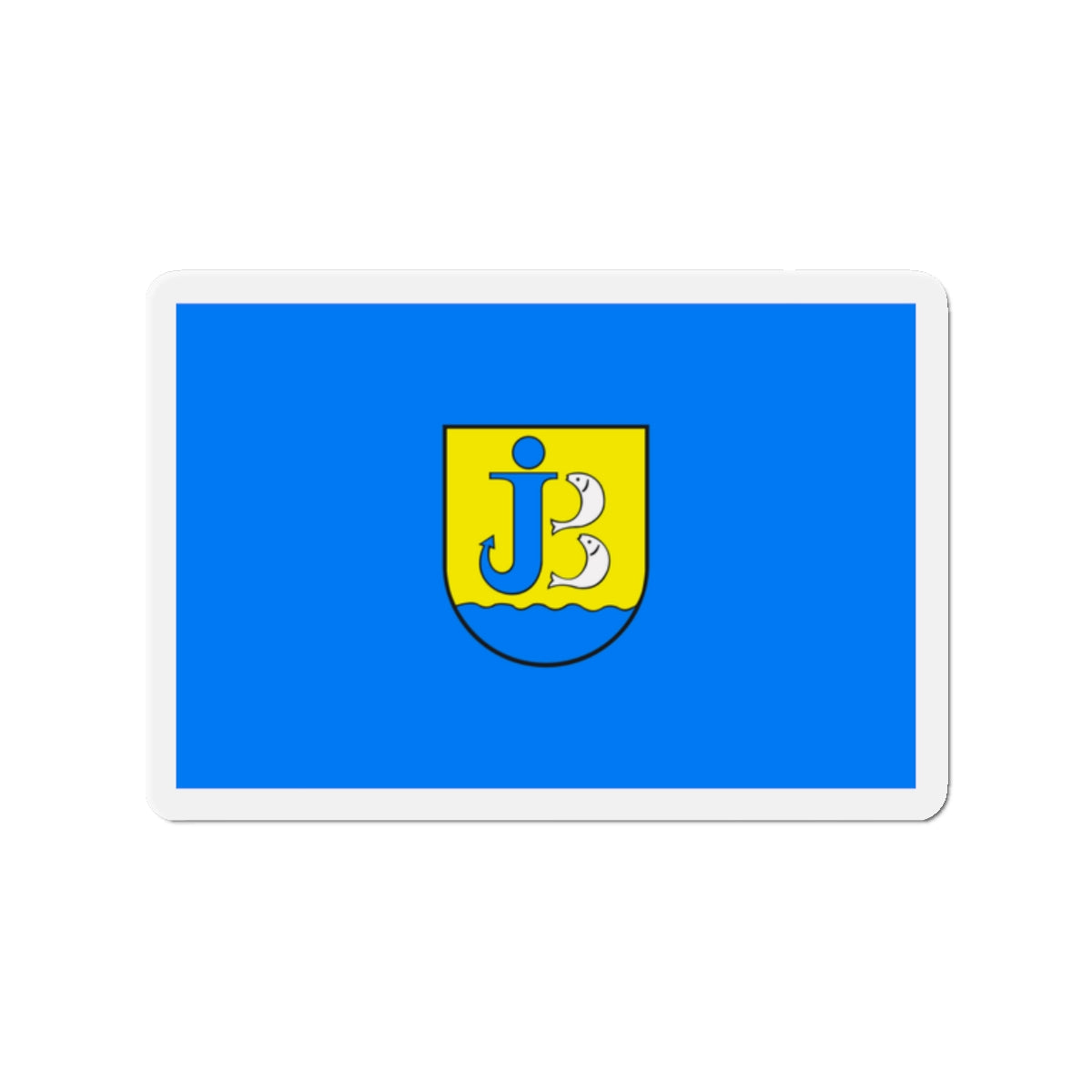 Flag of Jastarnia Poland - Die-Cut Magnet-2" x 2"-The Sticker Space