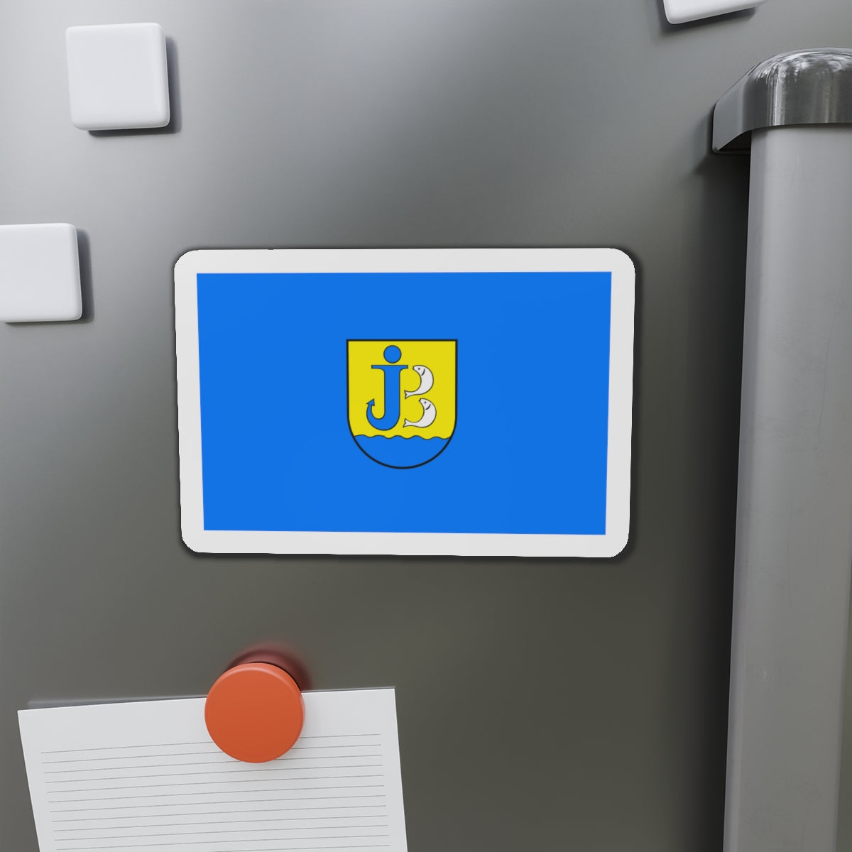 Flag of Jastarnia Poland - Die-Cut Magnet-The Sticker Space