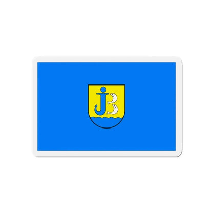 Flag of Jastarnia Poland - Refrigerator Magnet 4 Inch - The Sticker Space