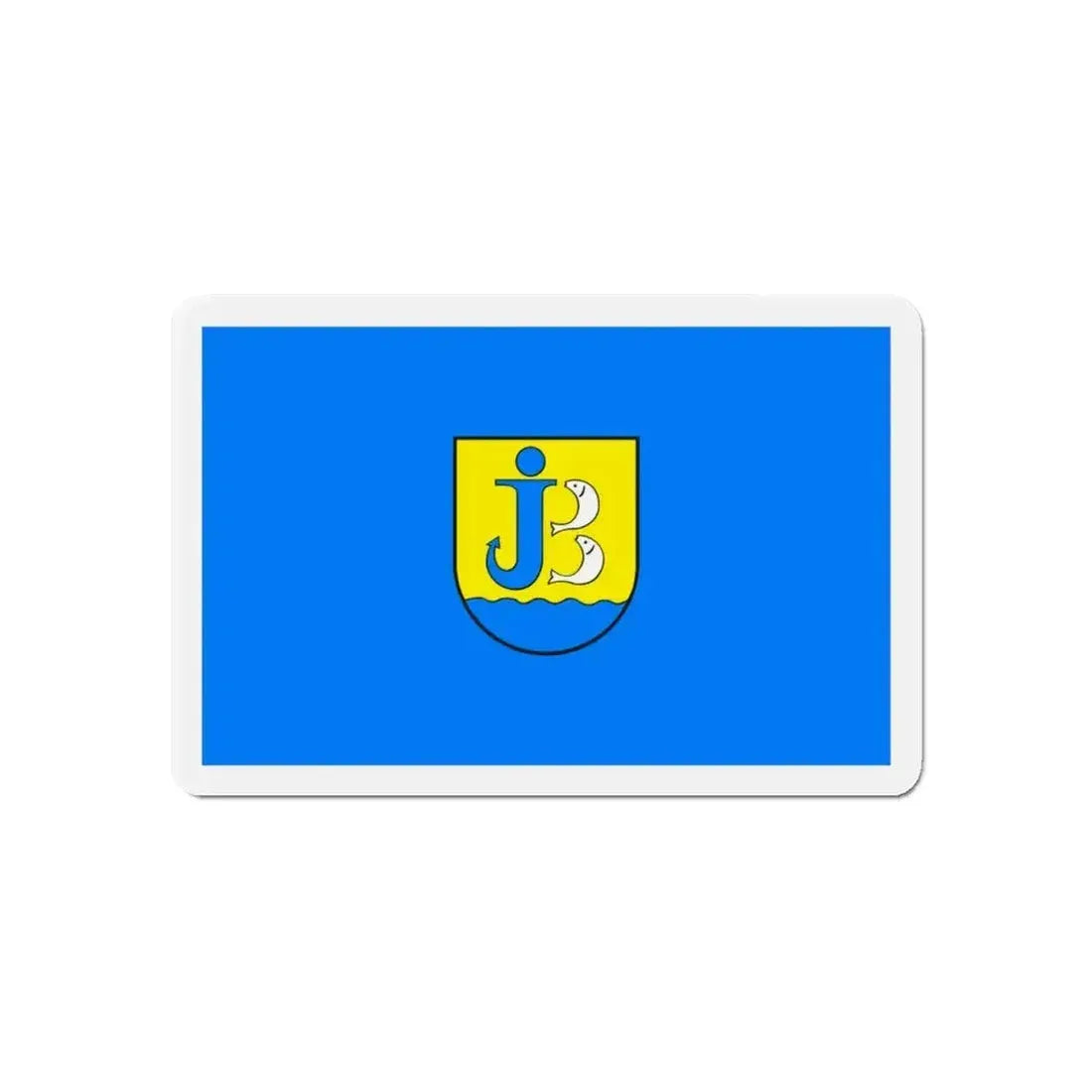 Flag of Jastarnia Poland - Refrigerator Magnet - The Sticker Space