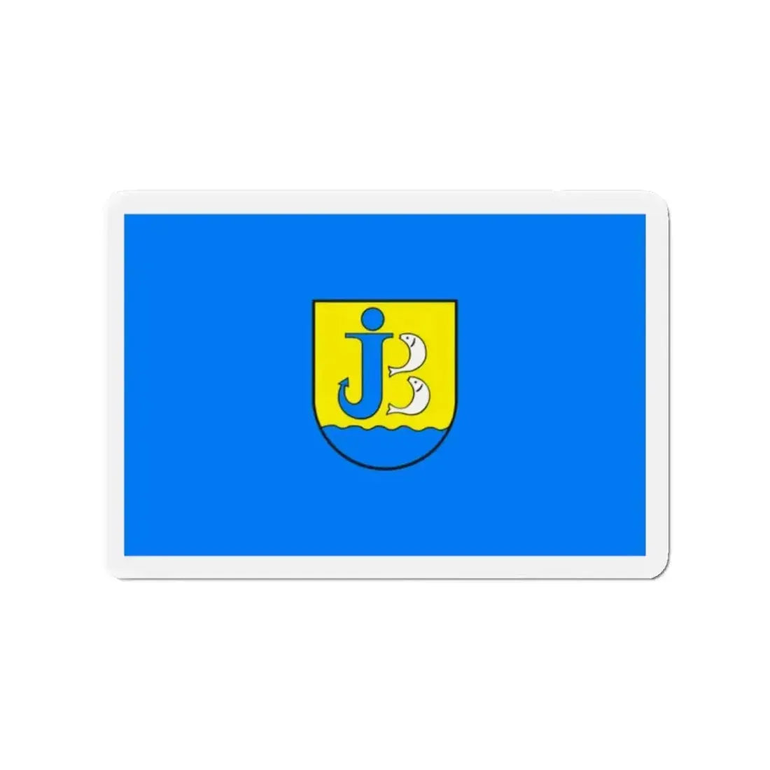 Flag of Jastarnia Poland - Refrigerator Magnet - The Sticker Space