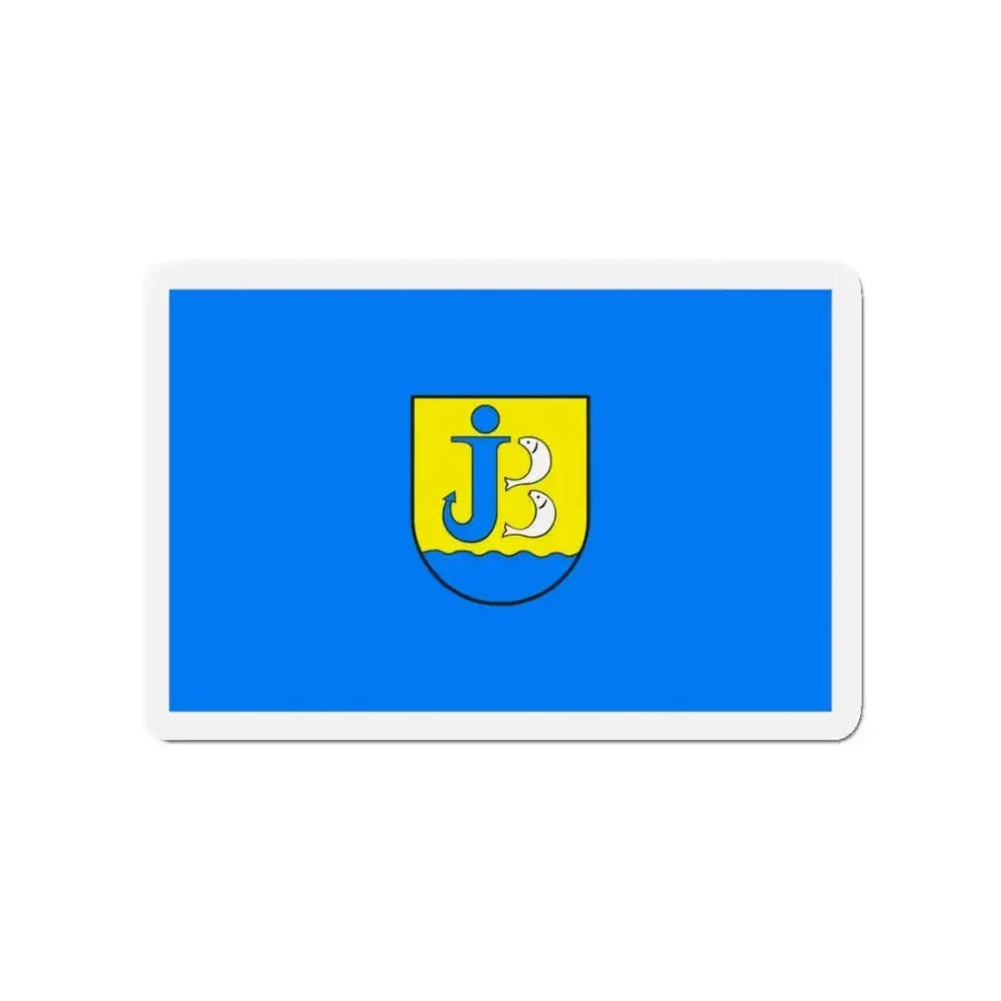 Flag of Jastarnia Poland - Refrigerator Magnet - The Sticker Space