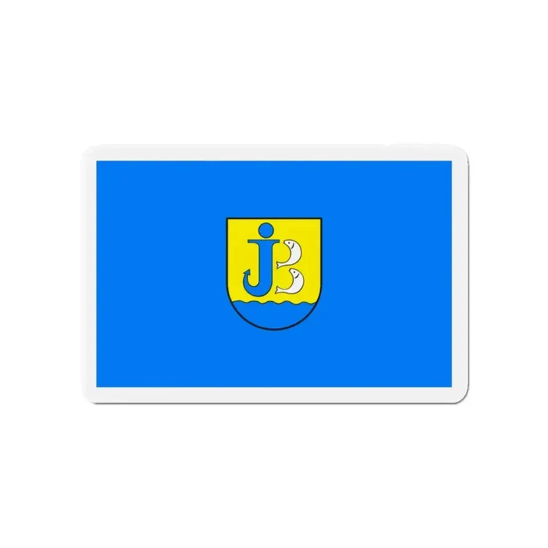 Flag of Jastarnia Poland - Refrigerator Magnet - The Sticker Space
