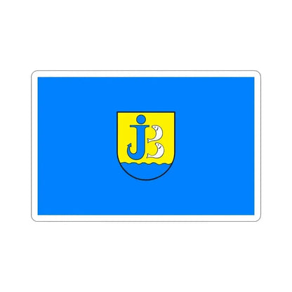 Flag of Jastarnia Poland STICKER Vinyl Die-Cut Decal 5 Inch - The Sticker Space