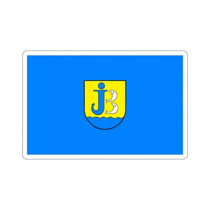 Flag of Jastarnia Poland STICKER Vinyl Die-Cut Decal 6 Inch - The Sticker Space